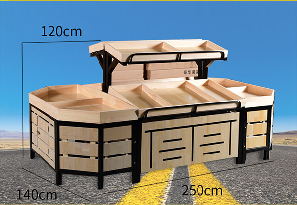 八角形蔬菜水果货架怎么对？