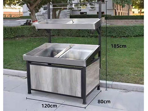 不锈钢台面双层蔬果架
